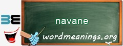 WordMeaning blackboard for navane